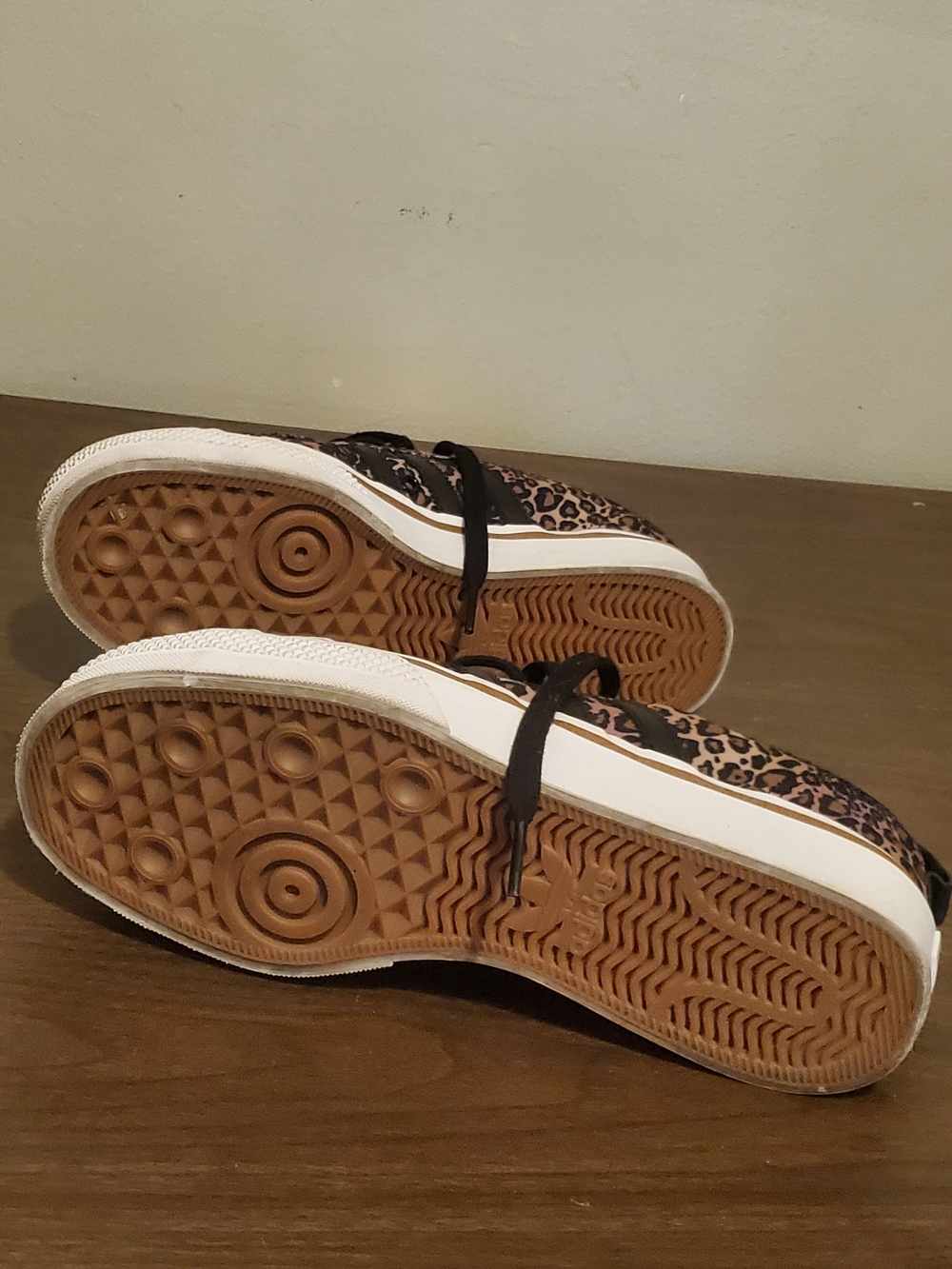 adidas Leopard-Print Platform Sneakers in Black, white and Brown - Picture 10 of 12